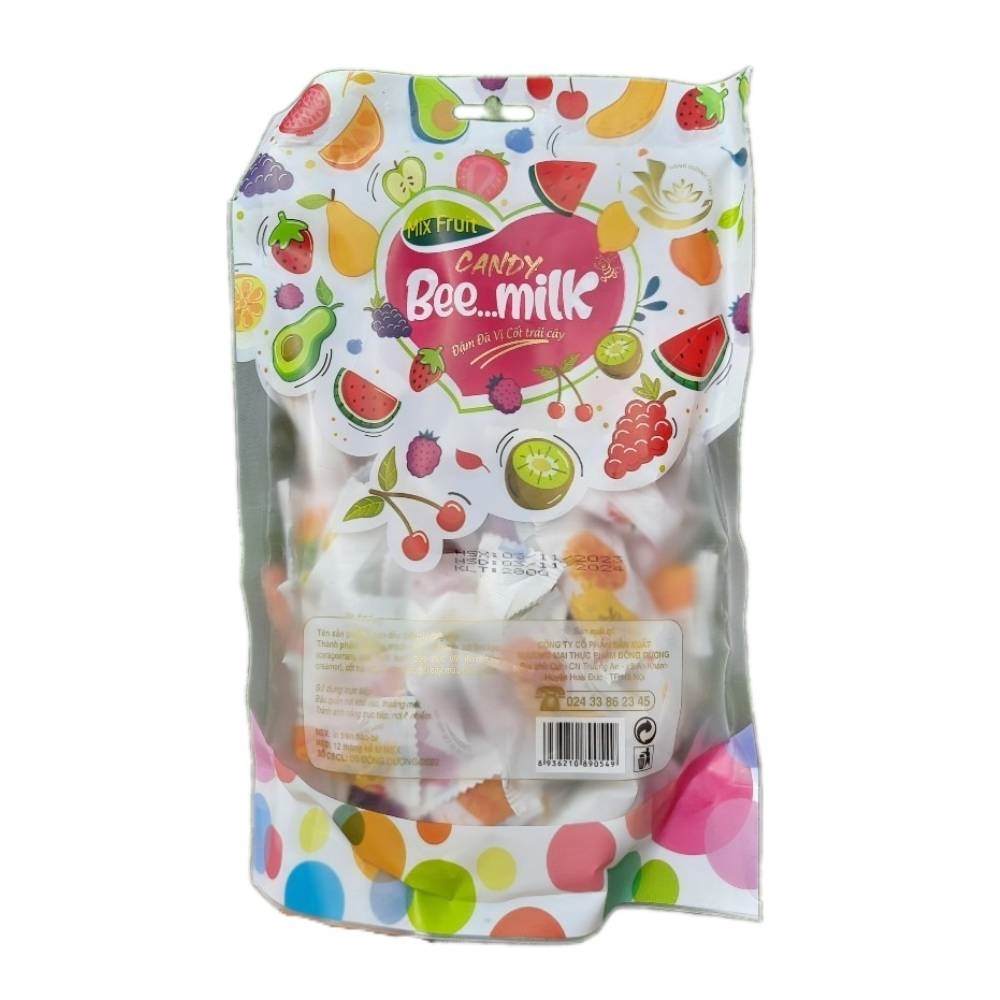 Kẹo dẻo trái cây tổng hợp Bee.... Milk 280gr/30