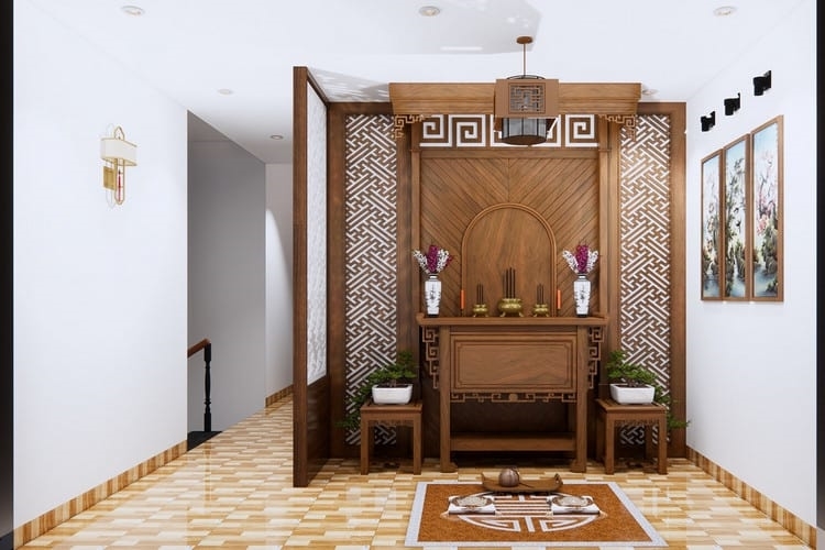 Phòng Thờ Trong Nhà Phố – Không Gian Trang Nghiêm Và Tinh Tế