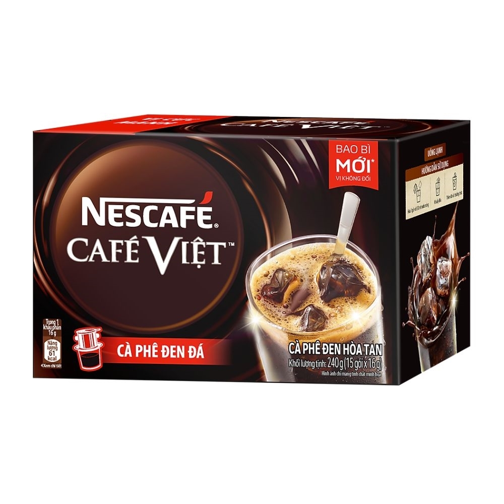 Nescafe việt đen hòa tan 15gói x16g/24