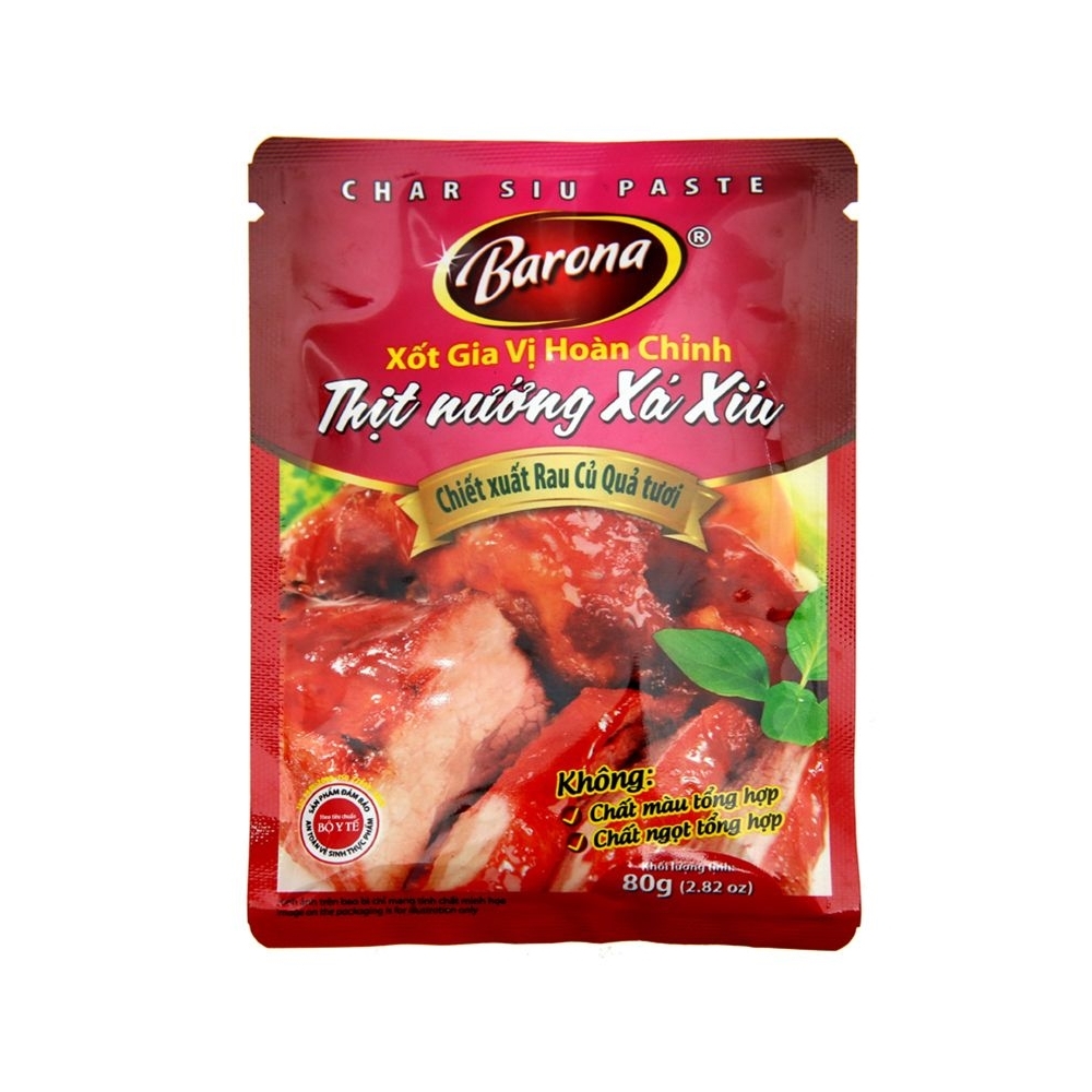 Xốt gia vị hoàn chỉnh Barona - thịt nướng xá xíu 80gr/80