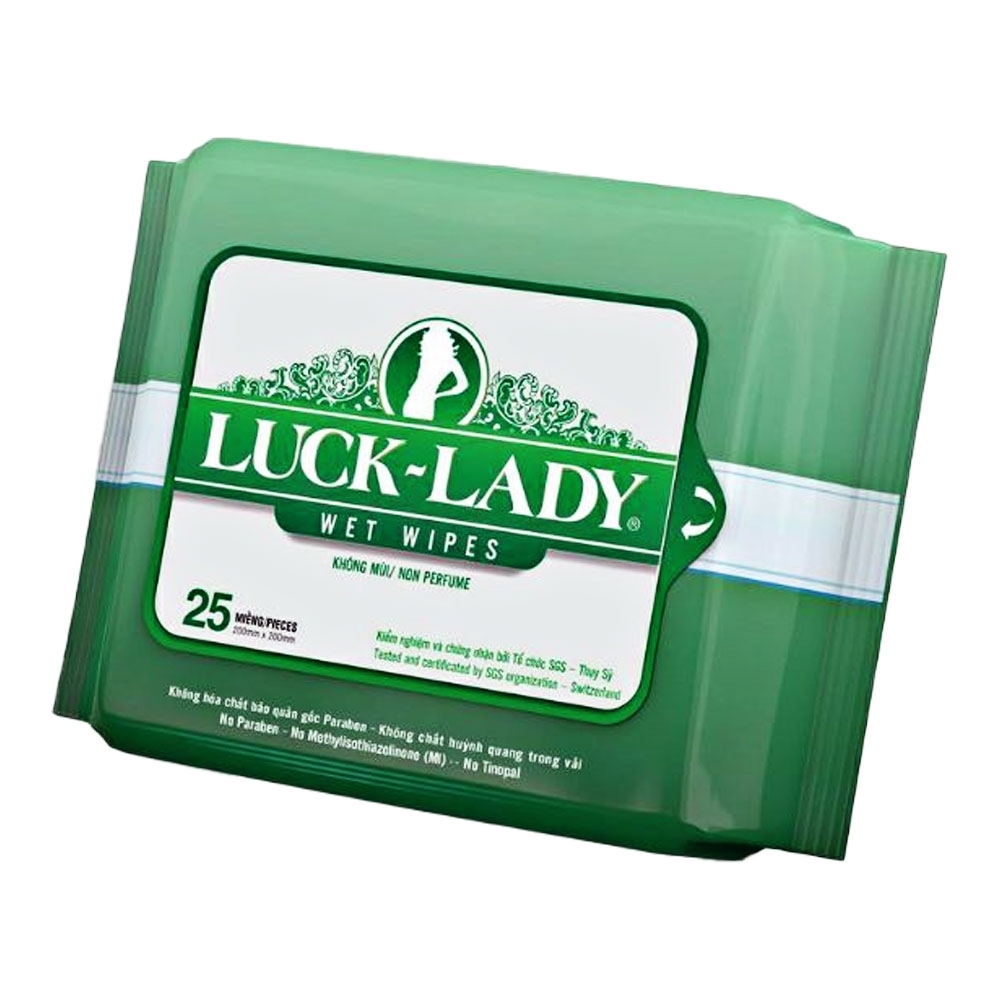 Túi 25 viên khăn mặt nén Luck Lady 240x200mm