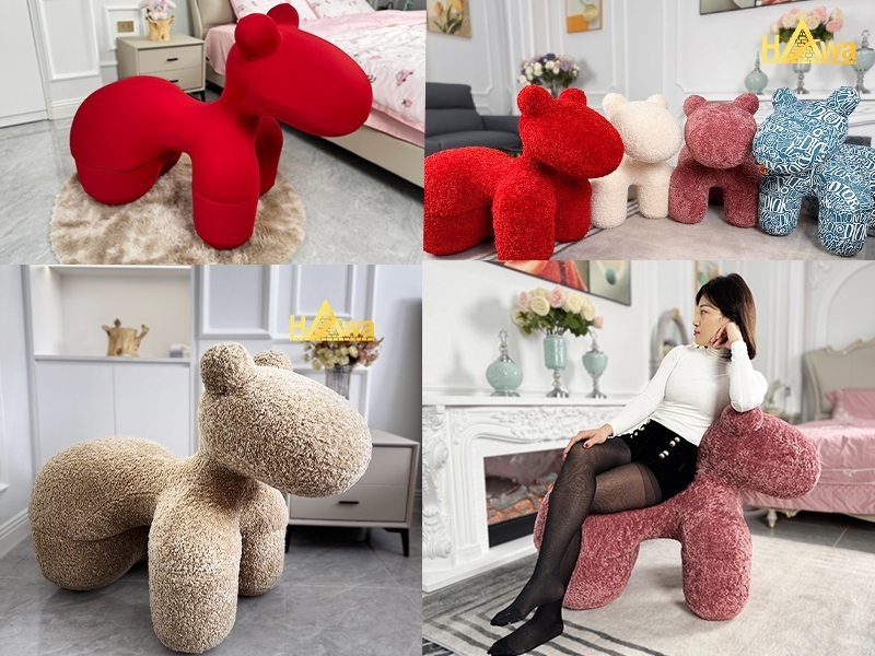 Ghế Pony Chair Thư Giãn Lông Cừu Đa Màu Sắc (GTG-PC)