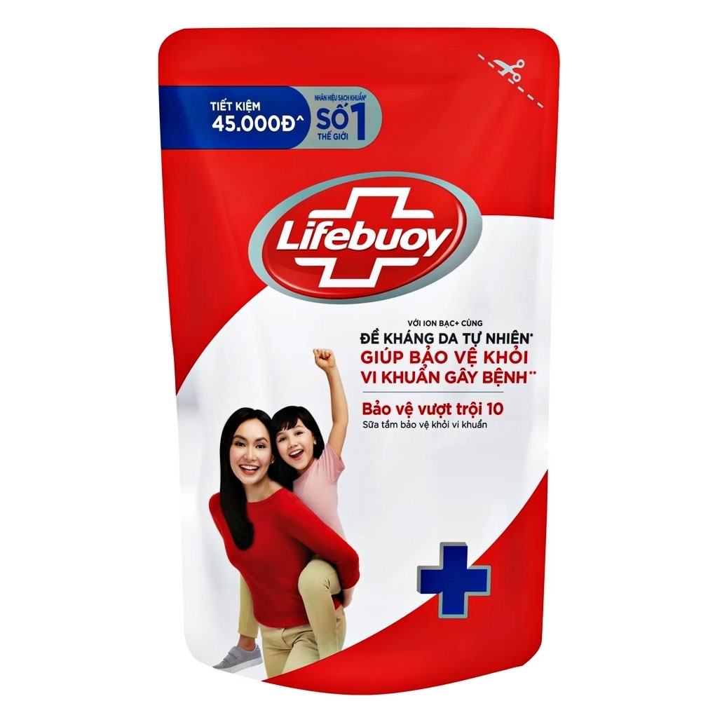 Lifebuoy Sữa tắm chăm sóc da 800g/12 túi