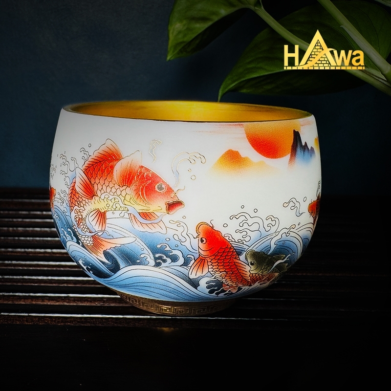 Chén Mạ Vàng 24K Đại La Hán - Vươn Tới Đỉnh Cao (SMV-VTDC)
