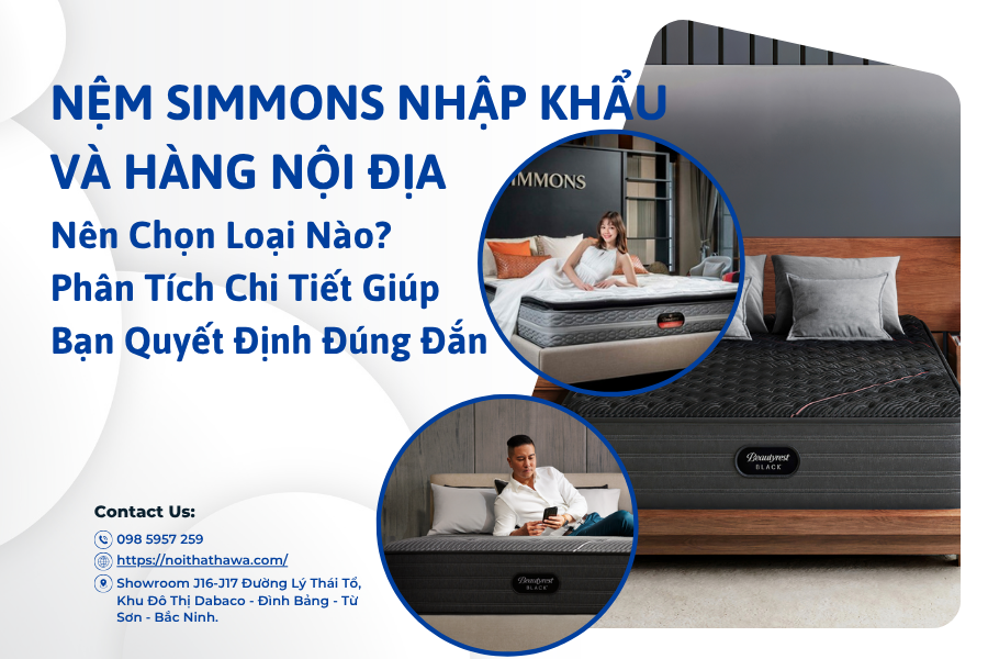 Nệm Simmons Nhập Khẩu Và Hàng Nội Địa: Nên Chọn Loại Nào? – Phân Tích Chi Tiết Giúp Bạn Quyết Định Đúng Đắn