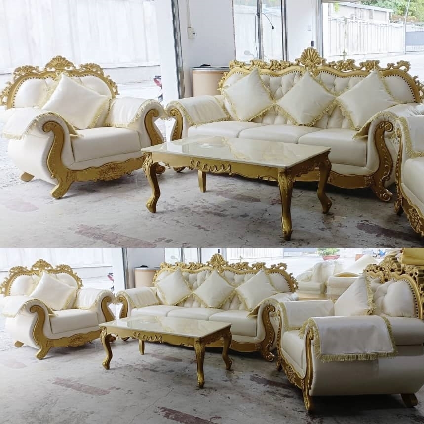 Ghế sofa tân cổ điển chạm khắc thủ công