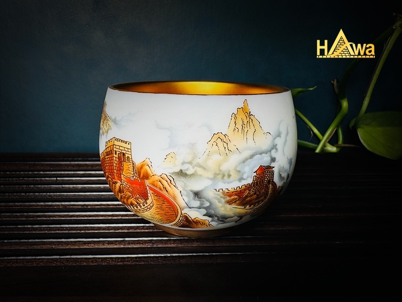 Chén Mạ Vàng 24K, Vạn Lý Trường Thành (SMV-VLTT)