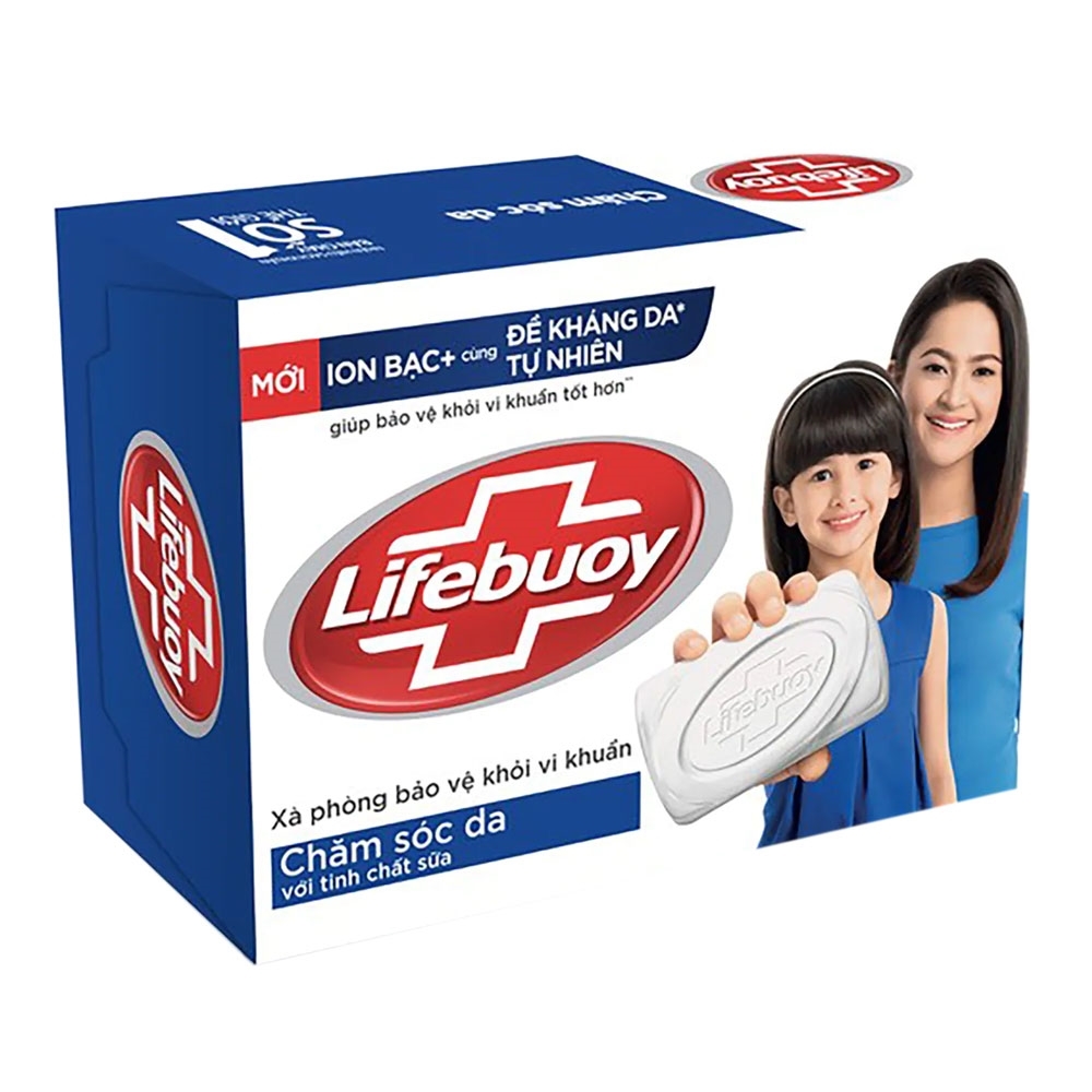 LIFEBUOY Xà bông Sữa Dưỡng Ẩm 125g/72 bánh