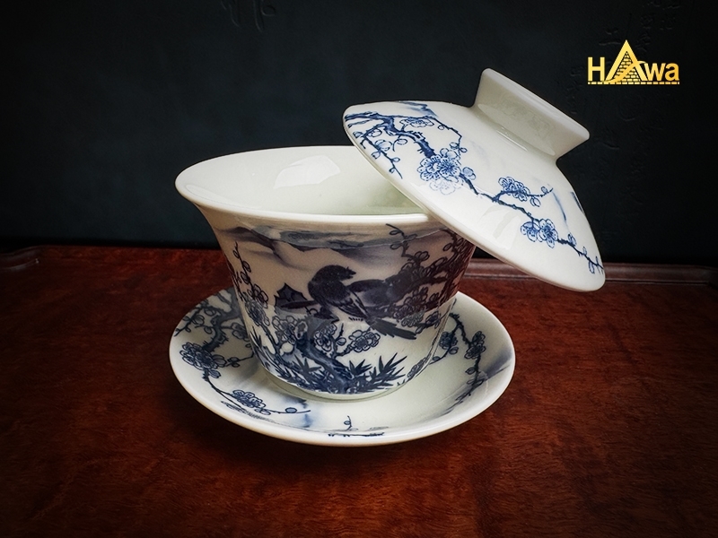 Khải Trà Vẽ Tay Cây Đào (CTD-KT-CD)