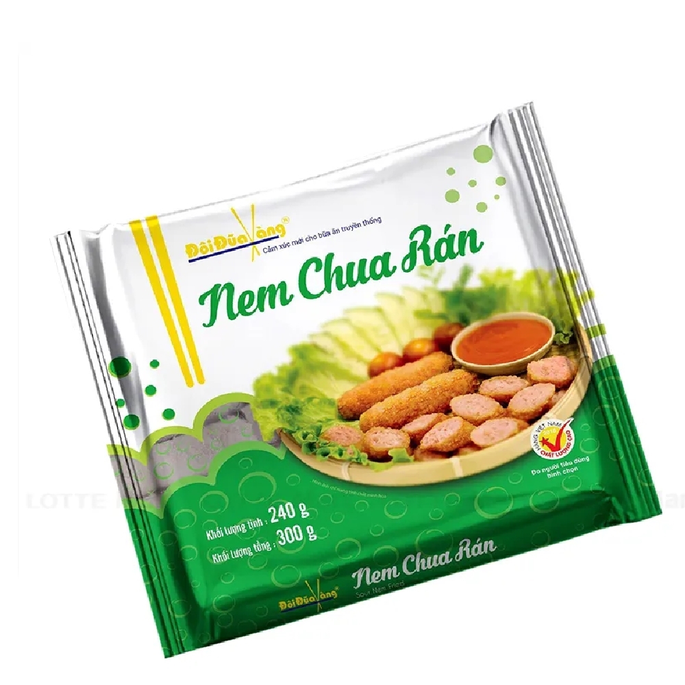 Nem chua rán Đôi Đũa Vàng gói 240g/16