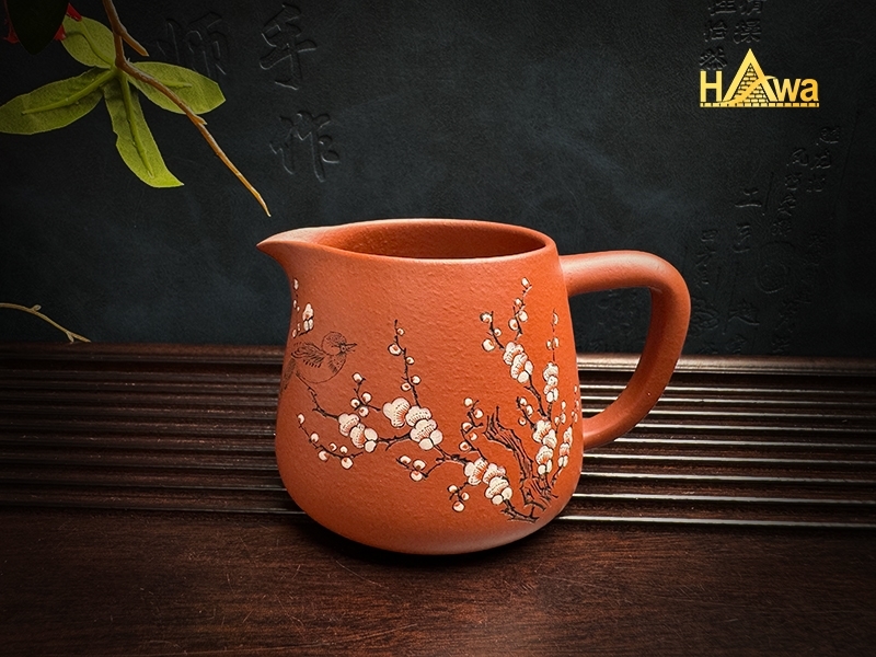 Chén Tống Tử Sa Hồng Nê Vẽ Hoa (TTS-T1)