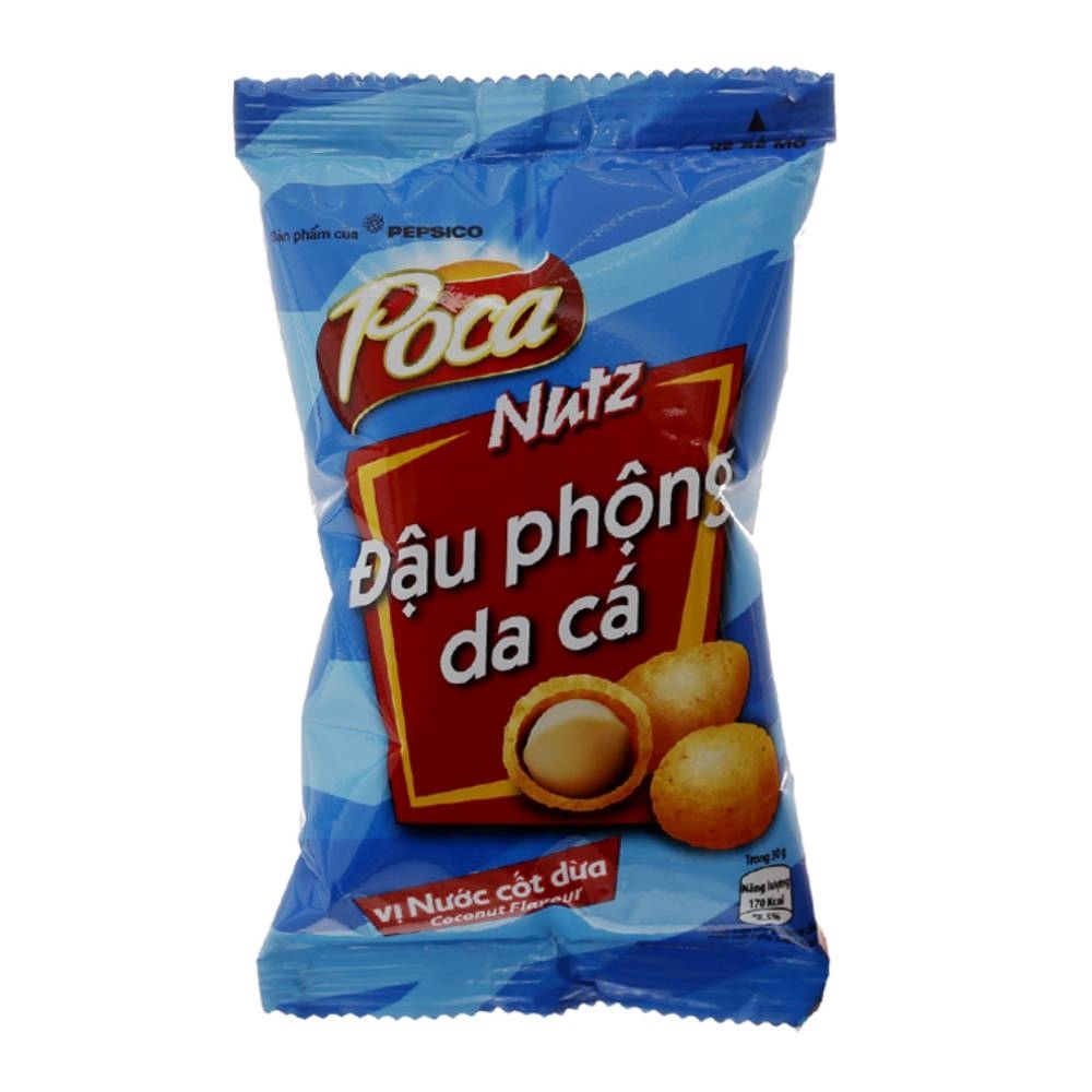 Đậu phộng da cá Poca vị cốt dừa 28gr/80