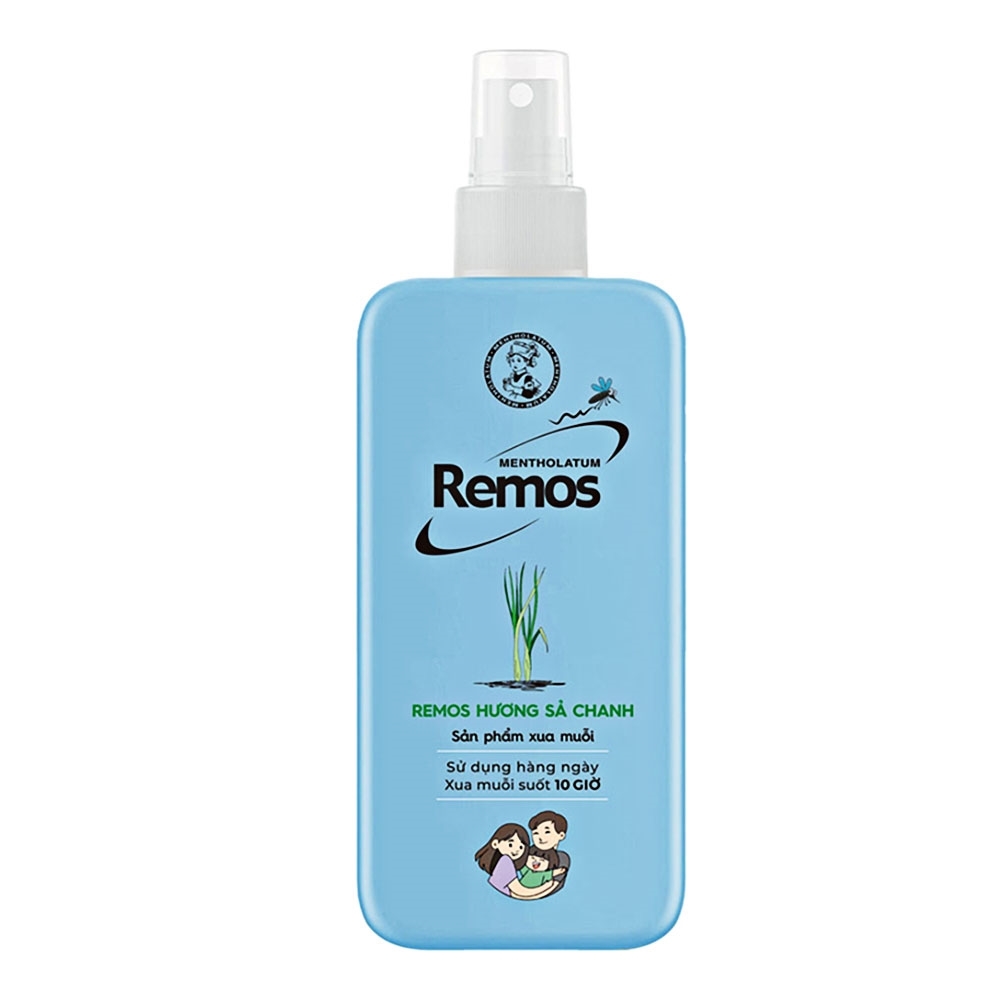 Xịt chống muỗi Remos 70ml - Hương sả chanh