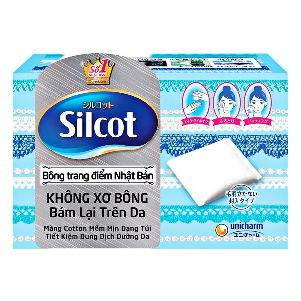 Bông tẩy trang Silcot cao cấp 82miếng/30hộp