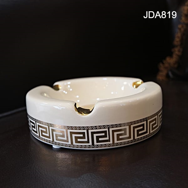 Gạt tàn sứ cao cấp hấp vàng 24k - JDA819