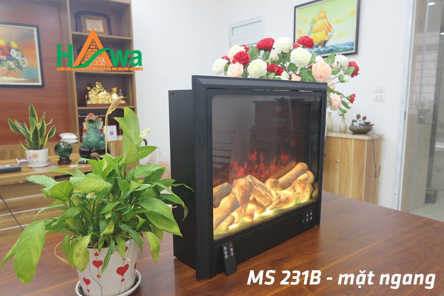 máy sưởi điện trang trí MS231B