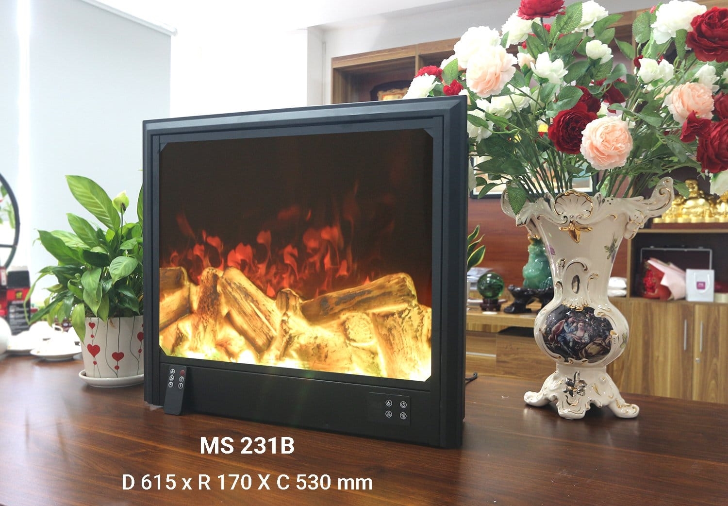 Máy Sưởi Điện 3D Trang Trí (MS 231B)