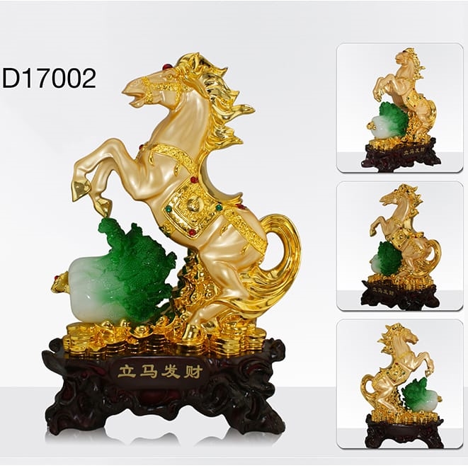Ngựa Phát Tài Ôm Bắp Cải (D17002)