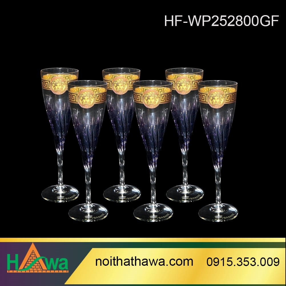 Ly sâm panh màu tím vàng mịn 19Cl (HF-WP252800GF)