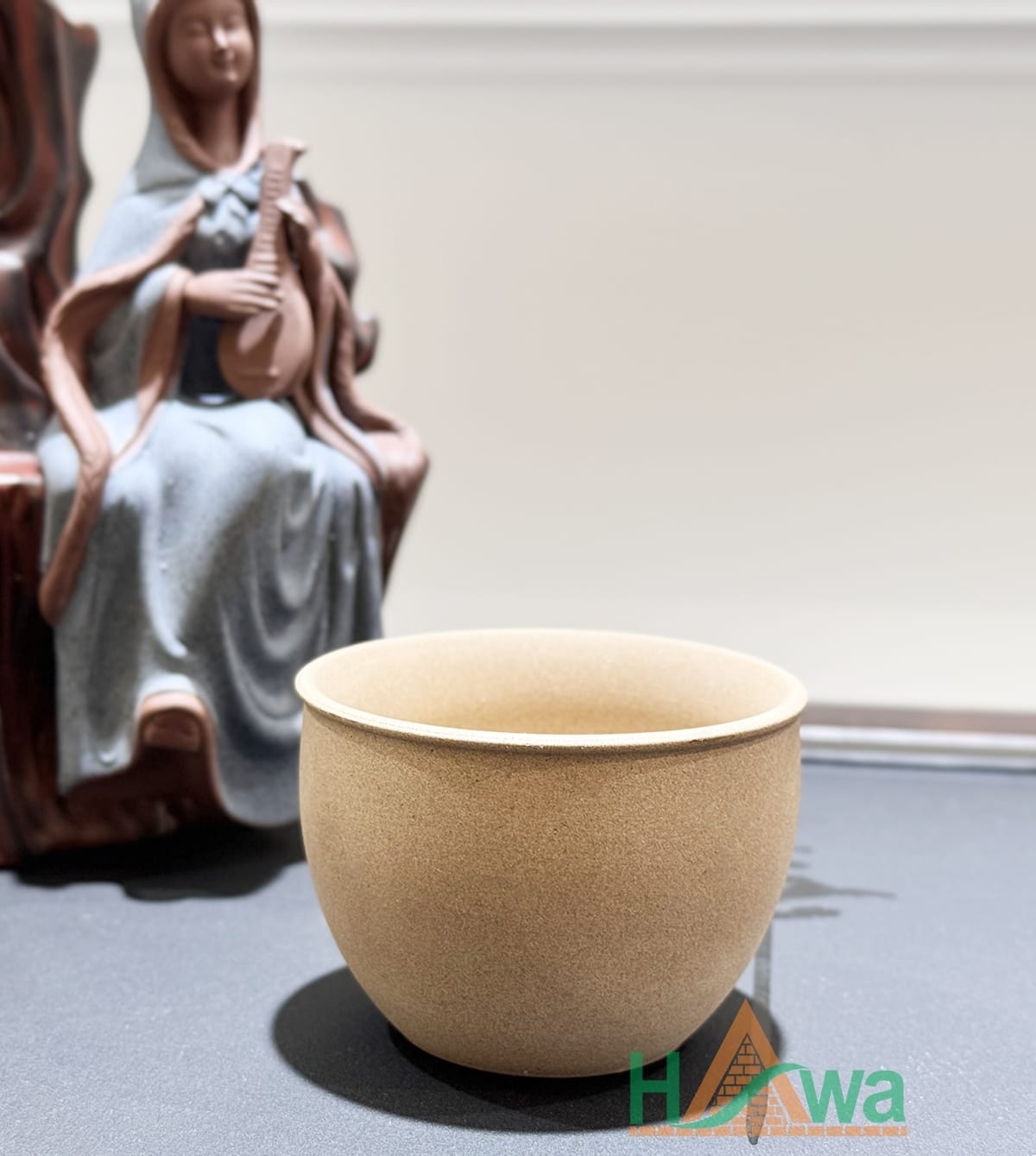 Bộ Ấm Chén Men Rạn Vẽ Hoa Viền Vàng - BTD-HX1