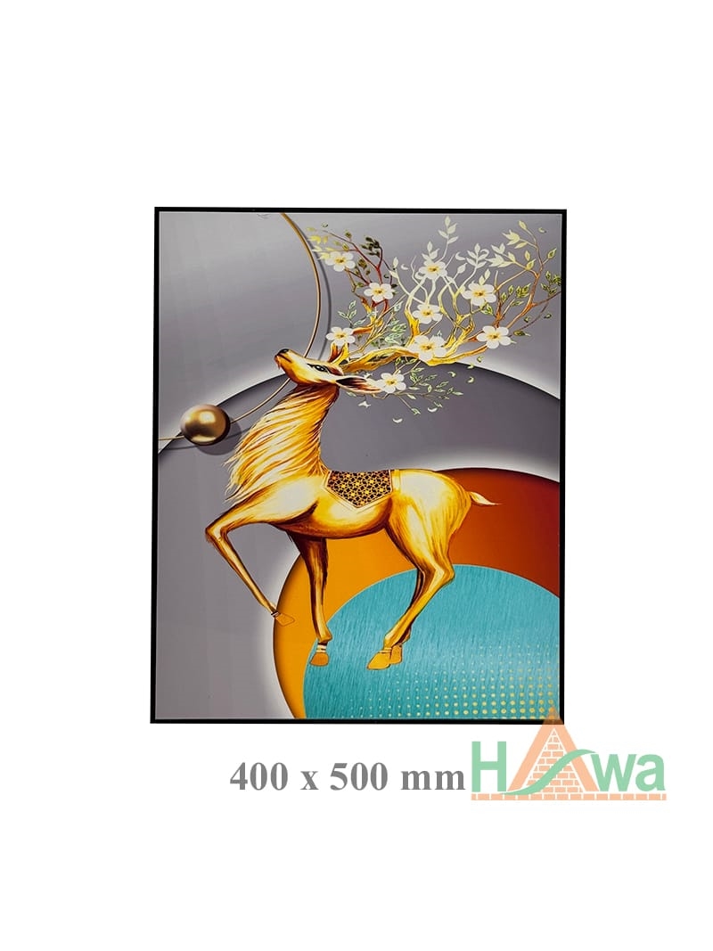 Tranh Hươu Nai Nghệ Thuật Chất Liệu Giấy Canvas