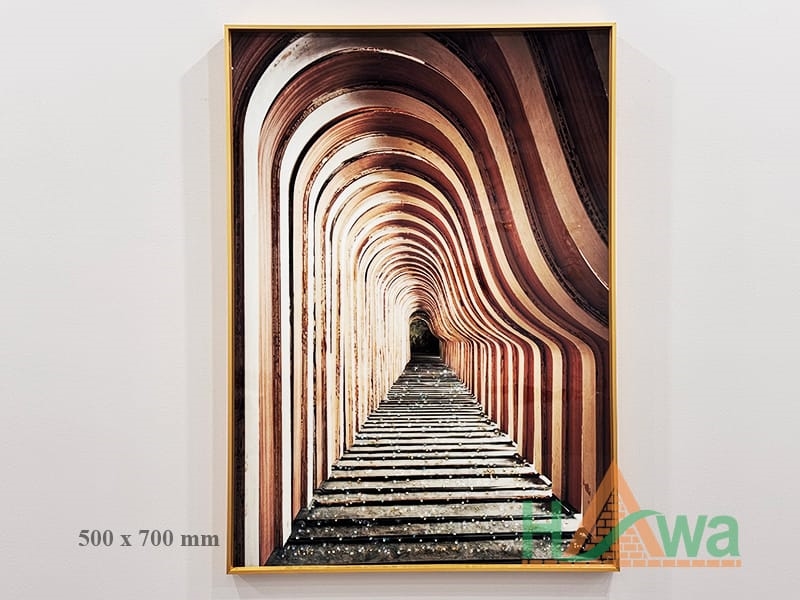 Tranh Tráng Gương Nghệ Thuật Đính Đá Pha Lê Đẹp Treo Phòng Khách 50x70cm