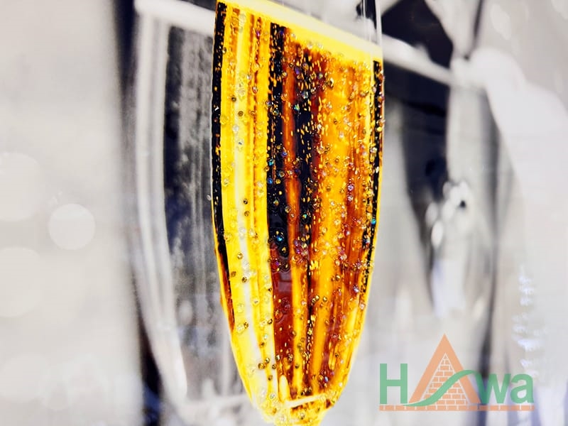Tranh Tráng Gương 3D Đính Đá Pha Lê Hình Những Chiếc Ly