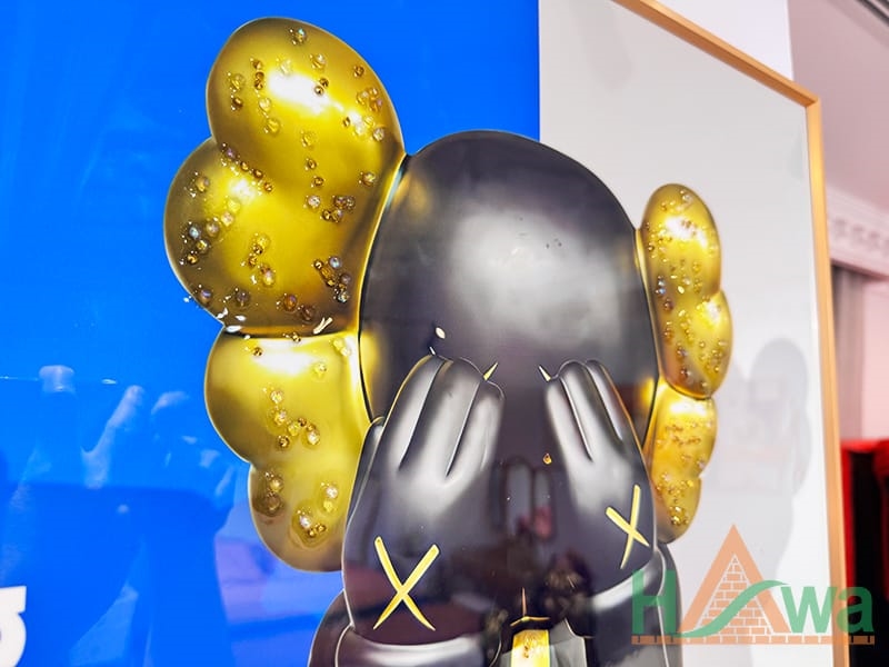 Tranh Pha Lê Đính Đá Tráng Gương Bearbrick Hiện Đại
