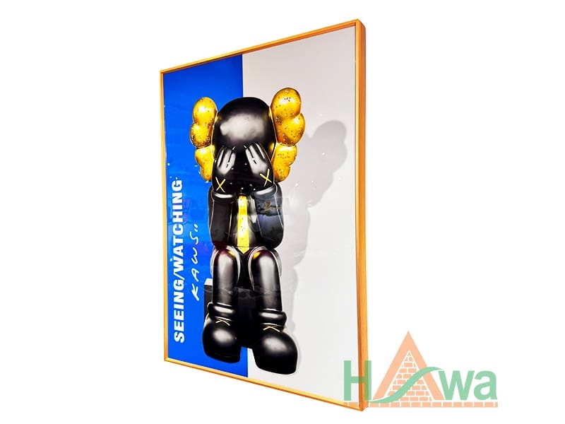 Tranh Pha Lê Đính Đá Tráng Gương Bearbrick Hiện Đại