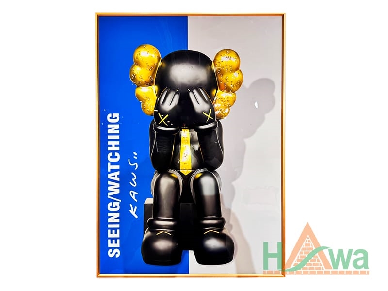 Tranh Pha Lê Đính Đá Tráng Gương Bearbrick Hiện Đại