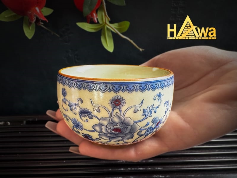 Chén Chủ Sứ Cảnh Đức Họa Tiết Vẽ Tay Cổ Điển (CML-HX)