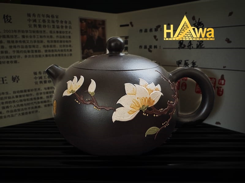 Ấm Tử Sa Tây Thi Liên Hoa Hắc Nê (ATS-14)